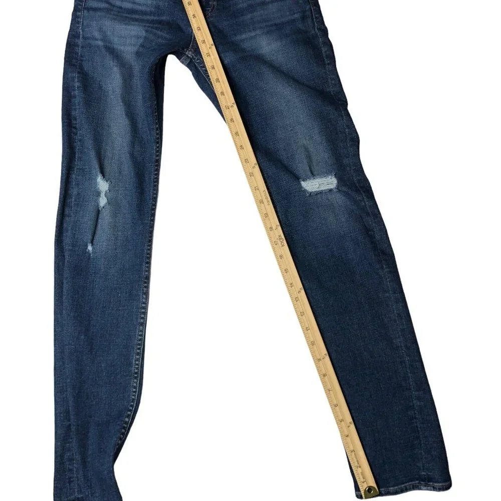 7 for all mankind Womens Paxtyn Skinny Jeans Size 29 Distressed - Picture 13 of 16